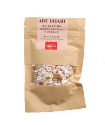 Mélange de perles Heishi et de breloques couleur Abu Dhabi de la marque La Petite Epicerie