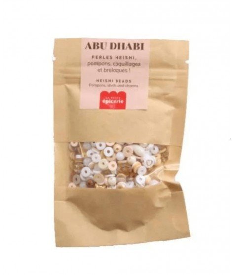Mélange de perles Heishi et de breloques couleur Abu Dhabi de la marque La Petite Epicerie