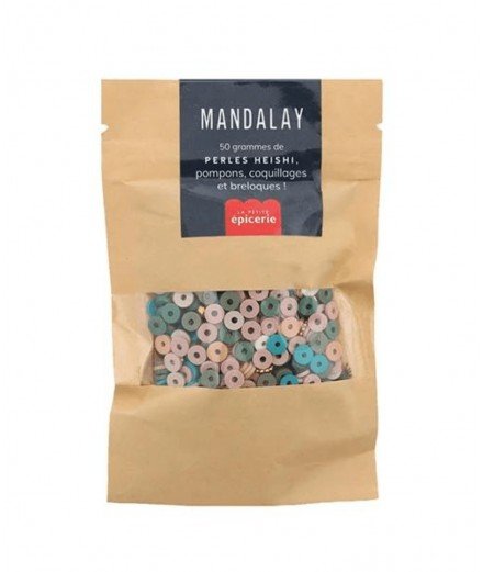 Mélange de perles Heishi couleur Mandalay de la marque La Petite Epicerie. Poids : 50 grammes.