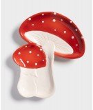 Assiette en forme de champignons colorés de la marque de décoration Klevering