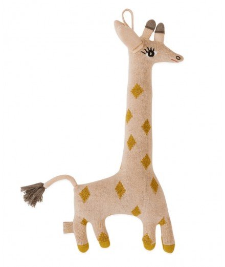 Peluche Girafe Guggi en coton biologique de la marque Oyoy