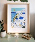 Coffret Peinture au numéro Santorini de la marque La Petite Epicerie