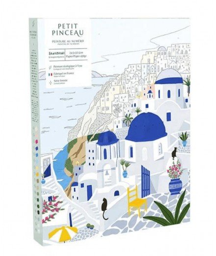 Coffret Peinture au numéro Santorini de la marque La Petite Epicerie