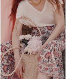 Jupe Lucina Cream Indian Flowers en voile de coton de la marque française Louise Misha