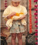 Short pour enfant Vallaloid Water Jodhpur Flower de la marque française Louise Misha