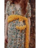 Robe longue modèle Sandhya imprimé Almond Bohemian Hindi de la jolie marque française Louise Misha