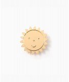 Pin's en forme de soleil au visage souriant des créateurs française Titlee en collaboration avec Miffy