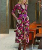 Robe longue Briaga à imprimé floral de la marque française La Petite Etoile
