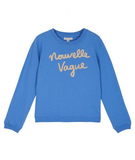 Sweatshirt Nouvelle Vague Céleste en coton bio de la marque française Emile & Ida
