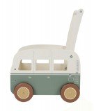 Chariot de marche en bois en forme de Van rétro de la marque pour enfants, Little Dutch
