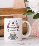 Mug en céramique blanche et avec le message "Tu es ma cup of tea Mister Darcy". Illustré par la créatrice française Créa-bisonti
