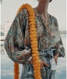 Blouse en gaze de coton biologique Jeanne imprimé Water Jodhpur flower de la marque Louise Misha