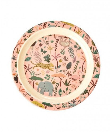 Assiette pour enfant en melamine collection Savane de la marque spécialisée Rice