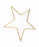 Miroir en laiton doré en forme d'étoile. De la marque BONTON