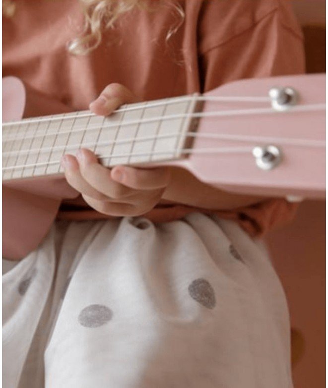Guitare en bois pour enfant rose Little Dutch - Merci Léonie