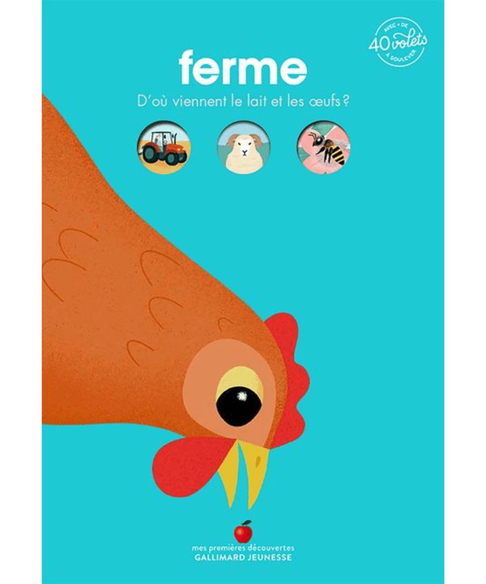 Affiche Poster Pédagogique - Animaux de la ferme - Léonie & France