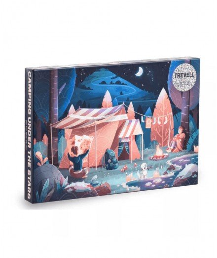 Puzzle 1000 pièces, Camping under the stars, Eor Glas Studio - Trevell