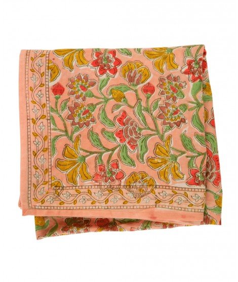 Grand foulard indien Bohemian Pink de la marque Bonheur du Jour