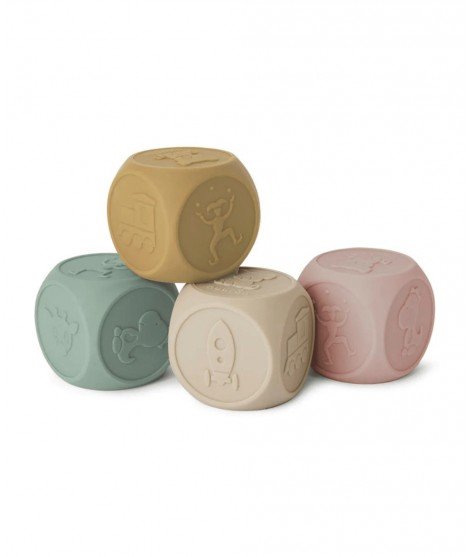 Cubes sensoriels en silicone Sana de la marque pour enfants Nuuroo