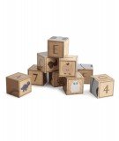 Set de 9 cubes de construction en bois Otto de la marque pour enfants, Nuuroo