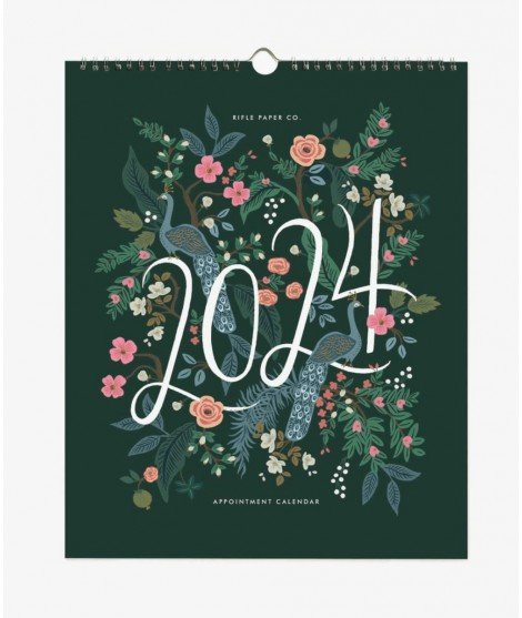 Calendrier mural Peacock 2024 Rifle Paper Co