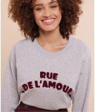 Sweatshirt Aenor avec le message "Rue de L'Amour". De la marque Art Love