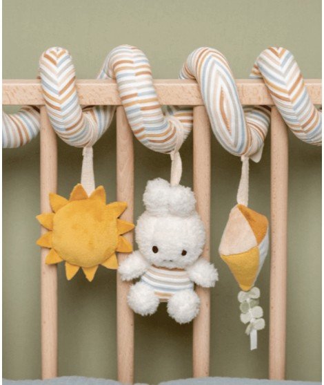 Spirales d'activités Miffy Vintage Sunny Stripes de la marque pour enfants Little Dutch