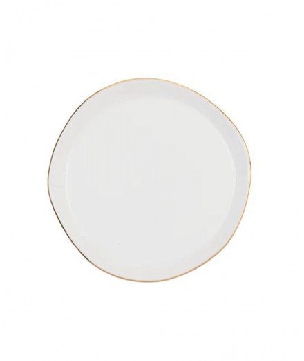 Assiette en céramique blanche de la collection Good Morning de la marque de décoration Urban Nature Culture