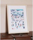 Coffret Peinture au numéro Skiing amoung mountains de la marque La Petite Epicerie