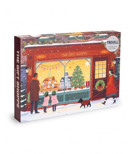 Puzzle de 1000 pièces modèle The Gift Shoppe illustré par Nicolle Lalonde de la marque française Trevell