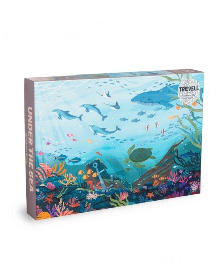 Puzzle 1000 pièces Under the sea de l'illustratrice nicolle lalonde et de la marque Trevell
