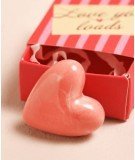 Porte-bonheur Coeur en céramique et sa boîte à message. Parfait pour la Saint-Valentin !