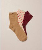 Coffret de chaussettes Coeur rouge M moustache