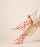 Coffret de chaussettes Coeur rouge M moustache