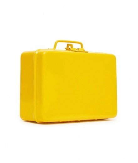 Valise en métal jaune de la marque Bonton