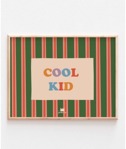 Affiche Cool Kid de la marque Ma Petite Vie. Imprimée en France.