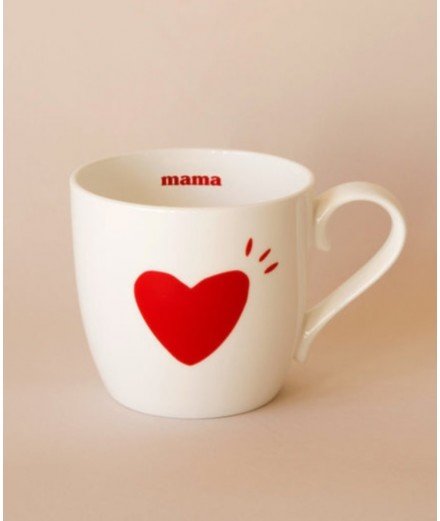 Mug Mama Forever coeur rouge signature de la marque française Emoi Emoi