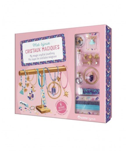 Ma boîte à bijoux - Mes bijoux cristaux magiques. Kit créatif pour enfant à partir de 7 ans