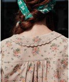 Blouse en gaze de coton Vintage Floral de la marque française Emile & Ida.