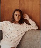 Sweatshirt tissu éponge Coeurs de la marque française Emile & Ida