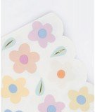 16 serviettes en papier motif Fleurs seventies de la marque Méri Méri