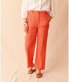 Pantalon modèle Luisa en coton vichy par la marque française Garance