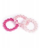 Set de 3 bracelets perles nacrées roses de la marque pour enfants, Ratatam.