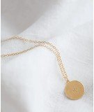Collier Médaille Oliviero Arbre de la marque française Bacci. Doré à l'or fin 24 carats.