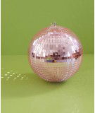 Boule à facettes Rose de 25 cm de diamètre et de la marque Rice