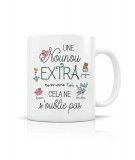 Mug Nounou extra illustré par la créatrice française Créabisontine.