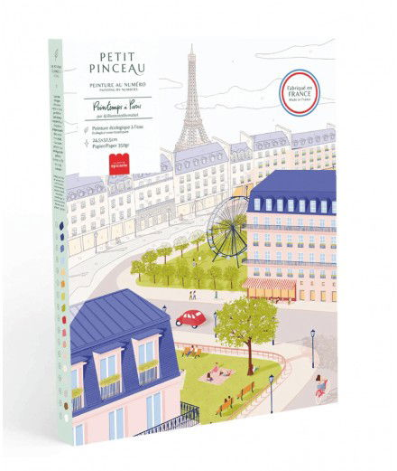 Coffret Peinture au numéro Un printemps à Paris de la collection Petit Pinceau de La Petite Epicerie