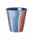 Gobelet en melamine taille medium. Motif NY Stripes de la marque danoise Rice