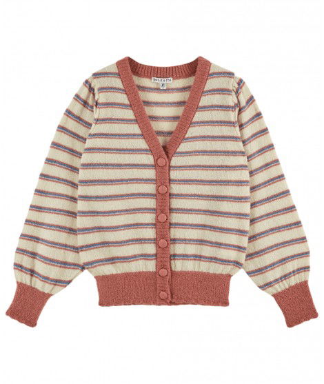 Cardigan à rayures Annouk de la marque française Emile & Ida.