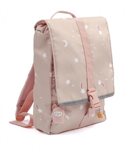 Sac à dos pour enfant avec des Etoiles filantes en motif. De la marque Fabelab